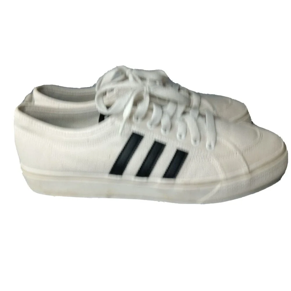 Adidas Originals Nizza Lo Classic Sneakers Mens Size 13 Shoes White & Black